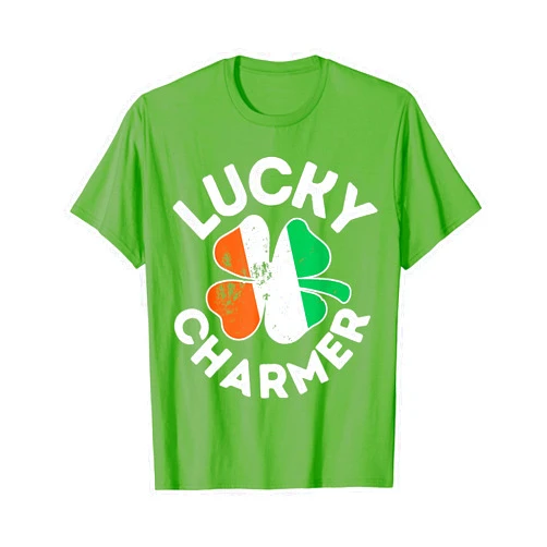 St Patricks Day Gift Lucky Irish Apparel Co. Lucky Charmer Shirt Boys Kids Girl Funny St. Patrick's Day T-Shirt