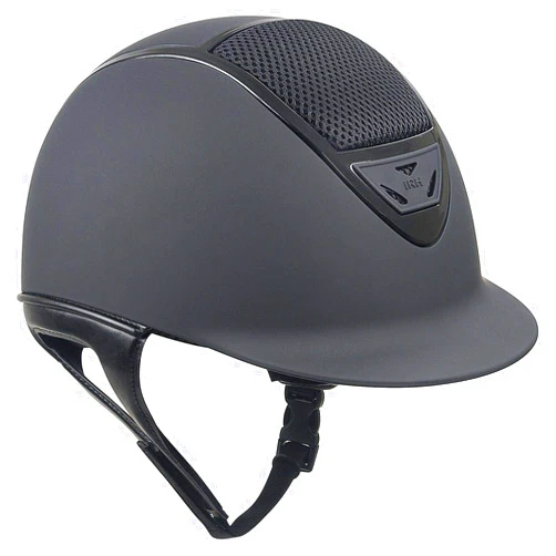 IRH INTERNATIONAL RIDING HELMETS IRH XLT Horse Riding Helmet, Matte Black with Glossy Frame (Medium)