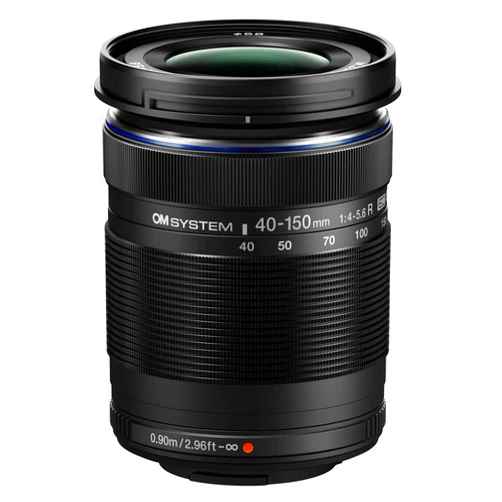 OM SYSTEM M.Zuiko Digital ED 40-150mm f/4-5.6 R Lens for Micro Four Thirds, Black