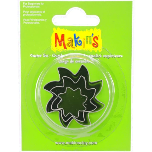 MAKIN'S USA Makin's Clay Cutters 3/Pkg-Sun, Metal