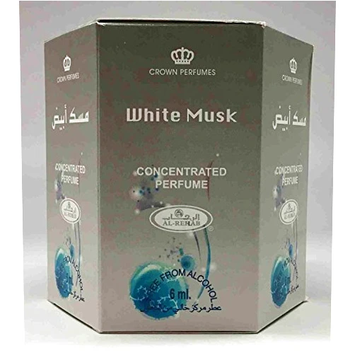 Al-Rehab White Musk - 6ml (.2oz) Roll-on Perfume Oil by AlRehab (Box of 6)