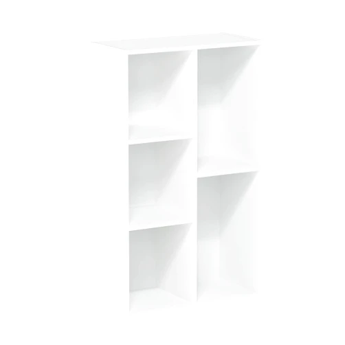 Furinno Luder Bookcase / Book / Storage , 5-Cube, White