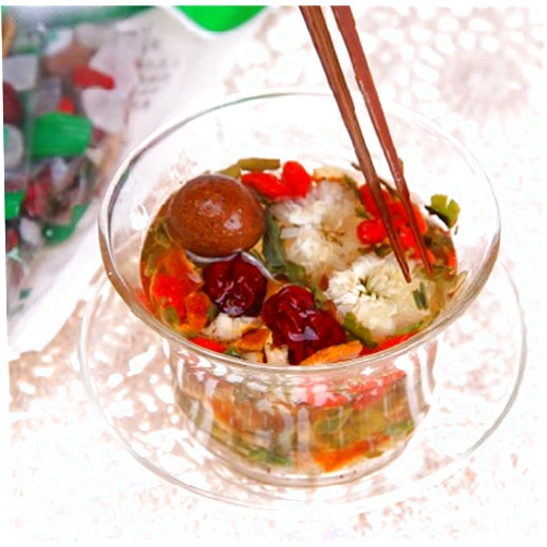 Helen ou@yijiangnan Helen Ou@ Hangzhou Specialty: Yi Jiangnan Herbal Flower Tea Combination with Longjing Eight Treasures Tea 120g/4.24oz/0.26lb (10 Bags of 12g/0.42oz/0.03lb * 10 Bags)