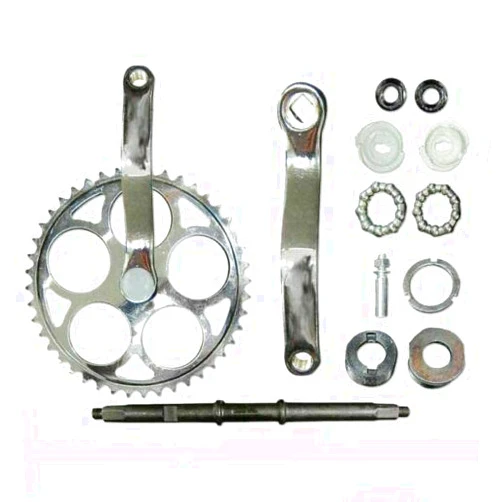 CDHPOWER 44T Wide Crank Assembly 3PCS Wide Pedal Crank Kit -2 Stroke & 4 Stroke Motorized Bicycle Crank