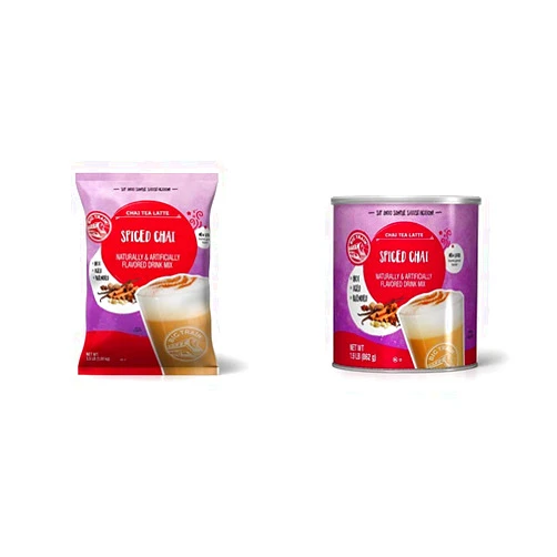 Big Train Spiced Powdered Instant Chai Tea Latte Mix, Spiced Black Tea with Milk, 56 Ounce & Spiced Chai Tea Latte, 1.9 Lb (1 Count), Powdered Instant Chai Tea Latte Mix, Spiced Black Tea with Milk