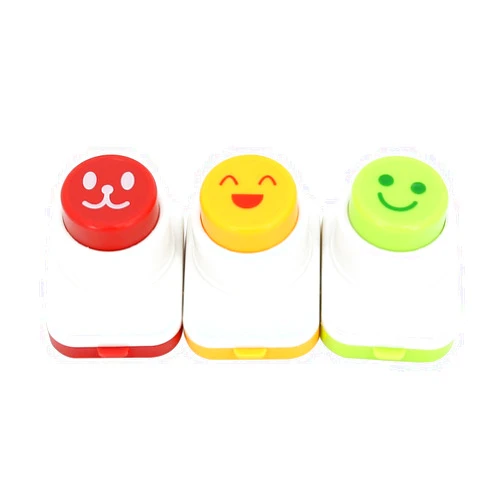 MoJyetli DIY Sushi Tool, 3Pcs Smile Face Laver Seaweed Nori Punch Embossing Device Rice Ball Onigiri Mould