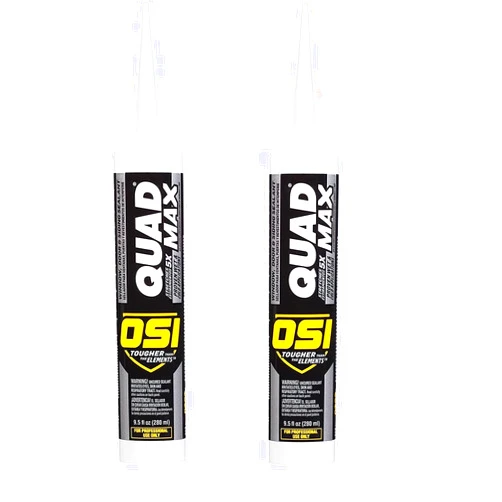 OSI Sealants 2 Pack OSI Sealants 9.5 oz Quad Max Window, Door and Siding Sealant, White
