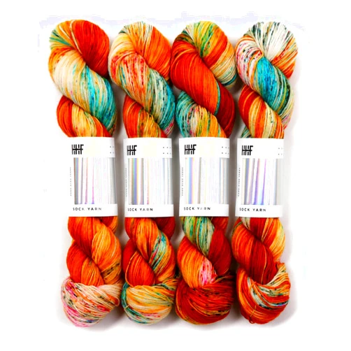 Hedgehog Fibres Sock Yarn - one Skein, 100g / 3.5 oz (Guppy)