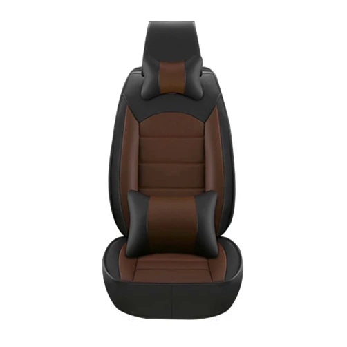 Gullivery Car Seat Cover Compatible with E NewEnergy 300el 5-Seats Protection Soft Waterproof Full Set PU Leather Car Front+Rear Seat Pads Black Coffee Luxury 9PCS