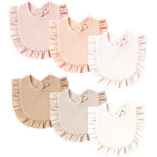 MairMore Baby Muslin Bibs Bandana Drool Bibs for Unisex Boys & Girls, Soft and Absorbent Cotton Teething Drooling Bib Set for Newborn Toddler