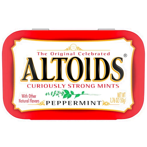 ALTOIDS Peppermint Mints, Peppermint Candy, 1.76 oz. Pack of 2