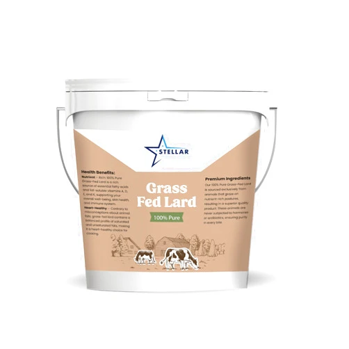 STELLAR CHEMICAL CORP Stellar - 100% Pure Grass Fed Lard - Food Grade - 3 LBS