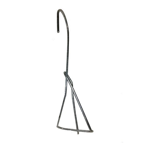 Orchid Nerd 6 inch Galvanized Single Clip-on Pot Hanger for Orchids and Household Plants (5 Pack)