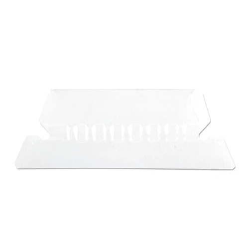 Pendaflex 42CR Hanging File Folder Tabs, 1/5 Tab, Two Inch, Clear Tab/White Insert, 25/Pack