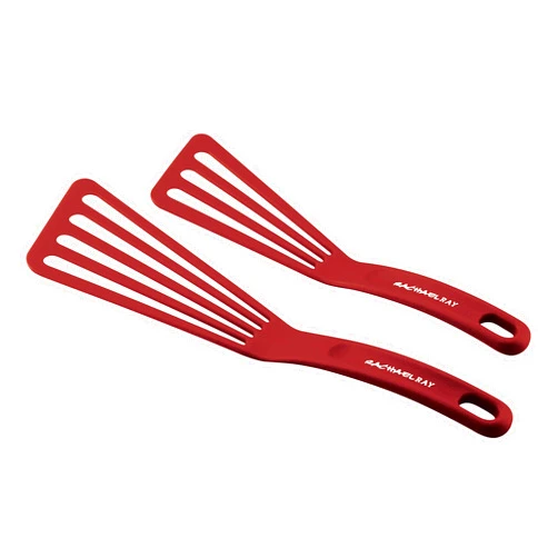 Rachael Ray KitchenTools and Gadgets Nylon Cooking Utensils / Spatula / Fish Turners - 2 Piece, Rose