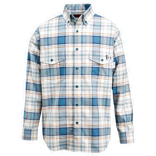Wolverine Men's Fr Plaid Long Sleeve Twill Shirt