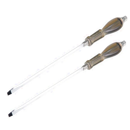 uxcell 8.5mm Slotted Impact Screwdriver, 10-Inch Keystone Demolition Driver Magnetic, 2 Pack