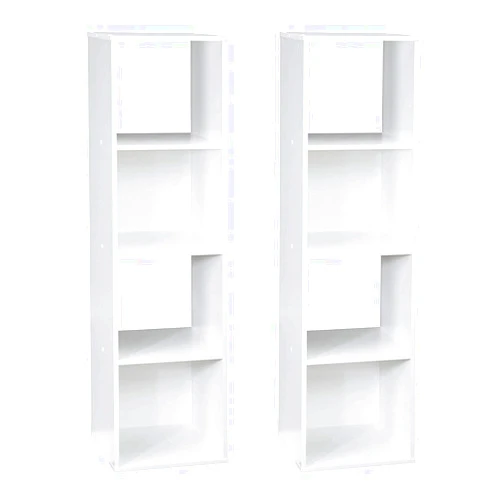 Closetmaid Home Stackable 4-Cube Cubeicals Organizer Storage, White (2 Pack)