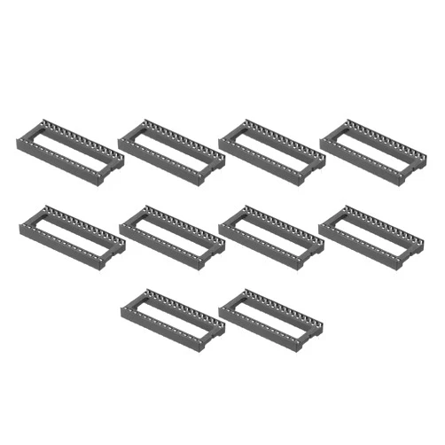 MECCANIXITY 12Pcs DIP IC Chip Socket Adapter, 2.54mm Pitch 32 Pin Gate Soldering Flat Circuit Chip