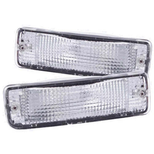 Anzo USA 511019 Toyota Chrome Clear w/Amber Reflectors Bumper Light Assembly - (Sold in Pairs)