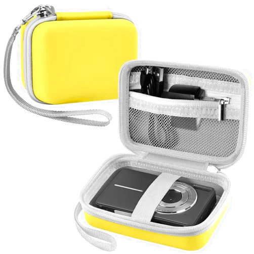 Leayjeen Digital Camera Case Compatible with Lecran/CAMKORY/IWEUKJLO/VAHOIALD/uikicon/jckduhan/akjjhfue FHD 1080P 44MP Point Digital Camera,Compact Digital Camera for Teens and Kids-Yellow(Case Only)