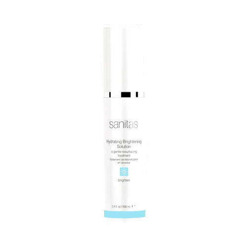 Sanitas Skincare Hydrating Brightening Solution, Gentle, Exfoliating Treatment, Niacinamide, Lactic Acid, Kakadu Plum, 3.4 Ounces