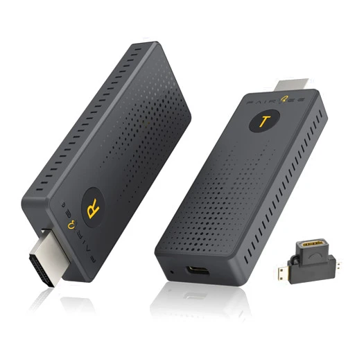 FAIRBEE HDMI Wireless Transmitter and Receiver, Plug and Play Wireless HDMI Extender Kit, Full 1080P HDMI Sender Receiver, Streaming Video HDMI Casting Device for TV/PC/Laptop/Projector/Monitor