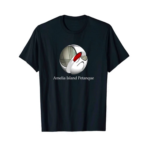 Amelia Island Petanque Distorted French Boule T-Shirt