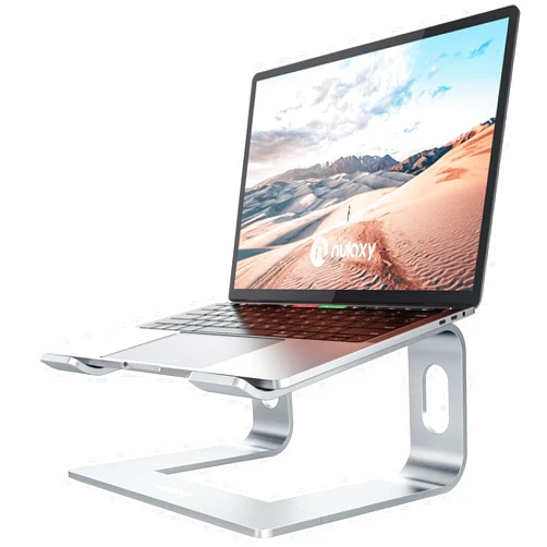 Nulaxy Laptop Stand, Ergonomic Aluminum Laptop Computer Stand, Detachable Laptop Riser Notebook Holder Stand Compatible with MacBook Air Pro, Dell XPS, HP, Lenovo More 10-15.6” Laptops