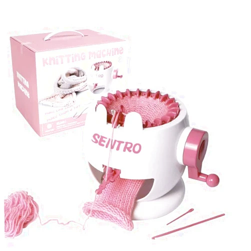 Umootek Sentro Knitting Machine, Knitting Board Rotating Double Loom,Smart Weaving Loom Round Knitting Machines, 22 Needles Knitting Machines Weaving Loom Kit for Adults and Kids