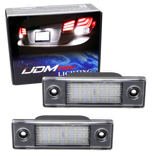 iJDMTOY OEM-Fit 3W Full LED License Plate Light Kit Compatible With 2011-15 Chevy Cruze & 2016-up Chevrolet Spark, Powered by 18-SMD Xenon White LED & Can-bus Error Free