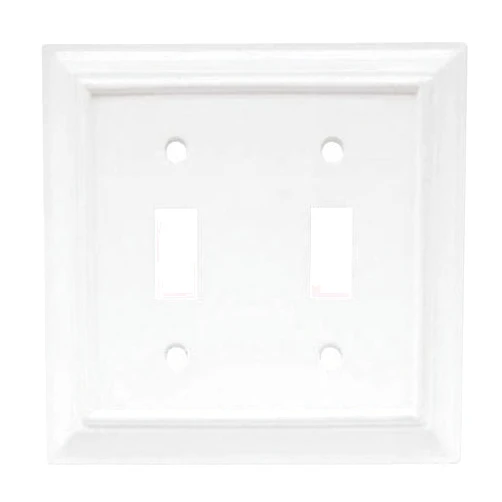 BRAINERD MFG/LIBERTY HDW W10763-W-U WHT WDArc 2G TOG Plate