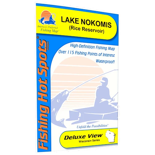 Fishing Hot Spots Nokomis Fishing Map, Lake (Lincoln Co)