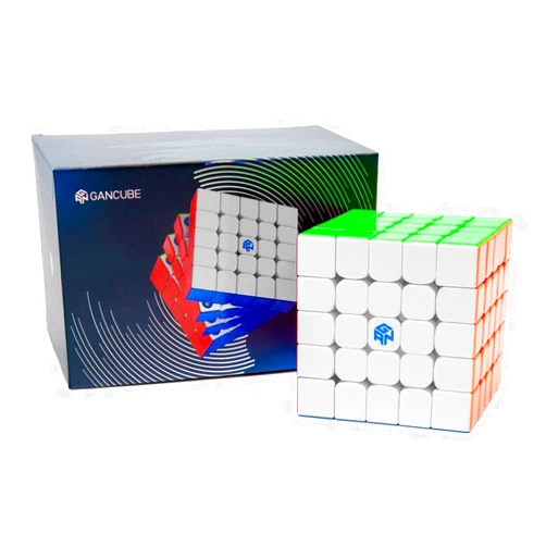 SpeedCubeShop GAN 562 5x5 Magnetic Ball-Core (UV Coated) Speed Cube (OFFICIAL USA VENDOR) Stickerless (Bright)