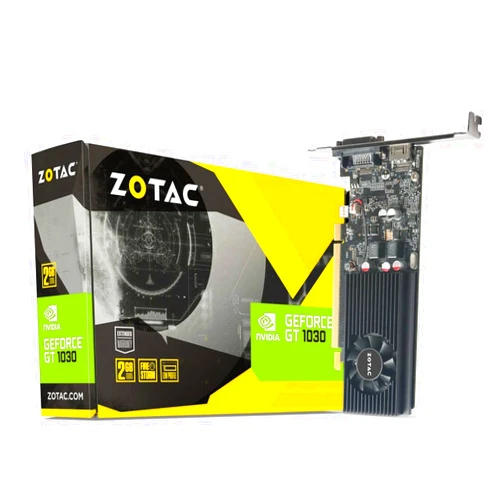 ZOTAC GeForce GT 1030 2GB GDDR5 64-bit PCIe 3.0 DirectX 12 HDCP Ready Low Profile Video Card ZT-P10300A-10L