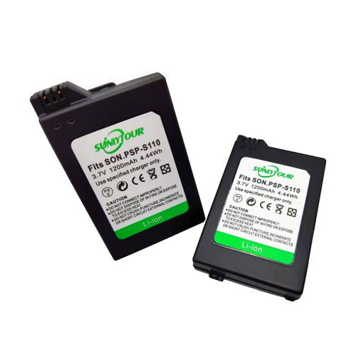 SUNLYTOUR PSP-S110 Battery, 2 PCS PSP-S110 PSP S110 Battery for PlayStation PSP2000 2001 2002 2003 2004 2005 2006 2008 3000 3001 3002 3003 3004 3005 3006 3008