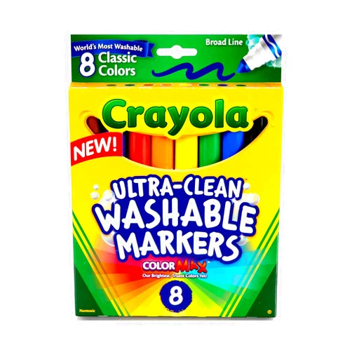 Crayola Washable Broad Point Markers (8/Pack) [Set of 2]