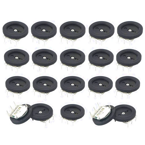 Newzoll 4PCS B103 10K Ohm 3 Pin Dial Wheel Potentiometer for Audio Stereo Volume Switch Control for MP3 MP4