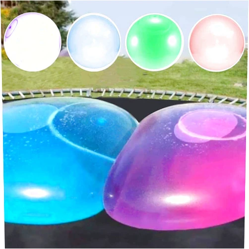 OPENDGO Water Wubble Bubble Ball Toy for Kids 47'' Inflatable Water Ball Bubble Balloons Beach Garden Ball Soft Rubber Ball for Outdoor Indoor Party Purple