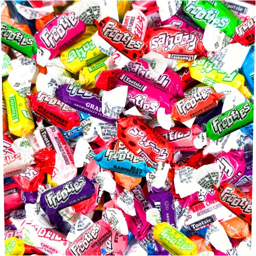 Assortit Tootsie Frooties Assorted Candy Mix (10 Fruity Flavors) - Tootsie Roll Taffies, Ultimate Fruity Variety Pack, Gluten Free, Peanut Free & Kosher Fruit Chews 1.5 Lb