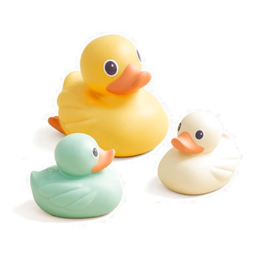 Itzy Ritzy Ducky Family - Set of 3 Duck Floating Bath Toys with Watertight Design (Duck)