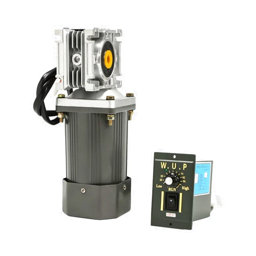 HaoYunNe 120W 110V Gear Motor with Speed Controller Reversible Worm Gear Reducer Motor High Torque Electric Gearbox for Various Appliances and Machines (30K)