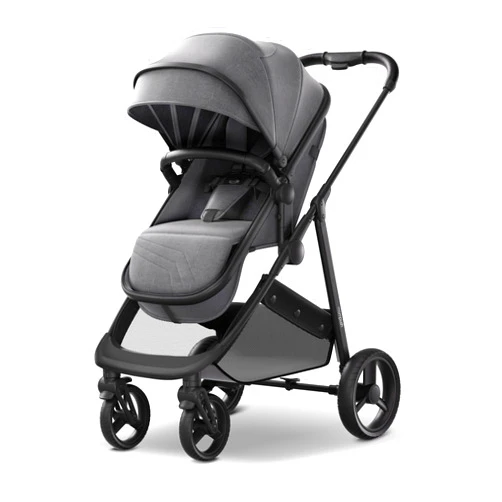 Mompush Wiz 2-in-1 Convertible Baby Stroller with Bassinet Mode - Foldable Infant Stroller to Explore More as a Family - Toddler Stroller with Reversible Stroller Seat