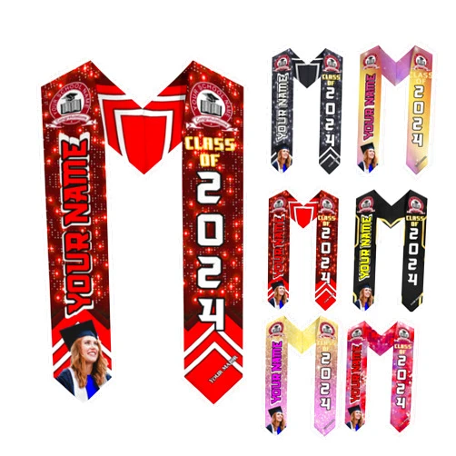 Glorine Custom Graduation Stole, Graduation Stole Class Of 2024,71.6inch Custom Congratulations Sash
