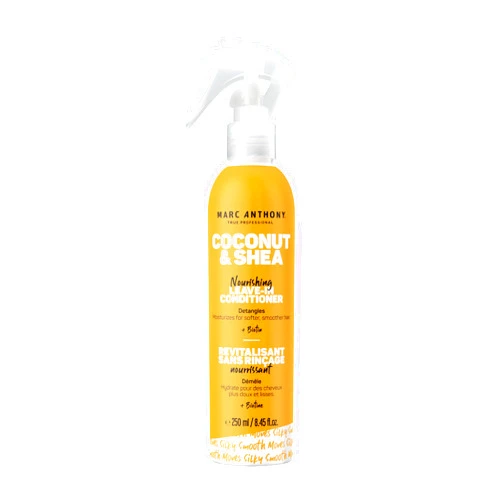 Marc Anthony Leave-In Conditioner Spray, Coconut Oil & Shea Butter - Anti-Frizz Biotin Detangling Spray to Moisturize for Softer Smoother Hair - Color Safe & Sulfate Free Styling Product