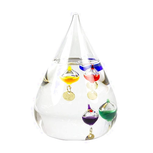 Nauticalia 5 Multi Colour Tear Drop Mini Globe Galileo Thermometer