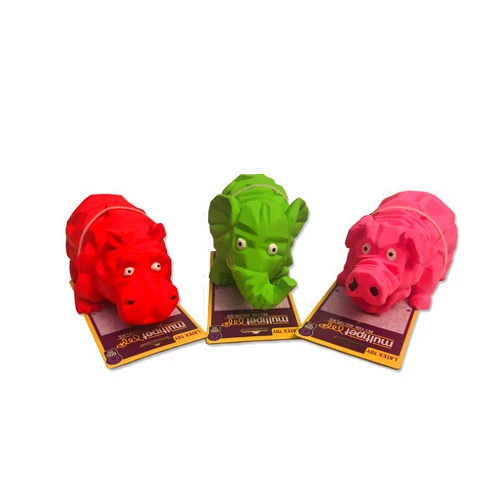 Multipet Origami Latex Dog Toy Assorted Colors Size:Origami Pack of 3 Assorted