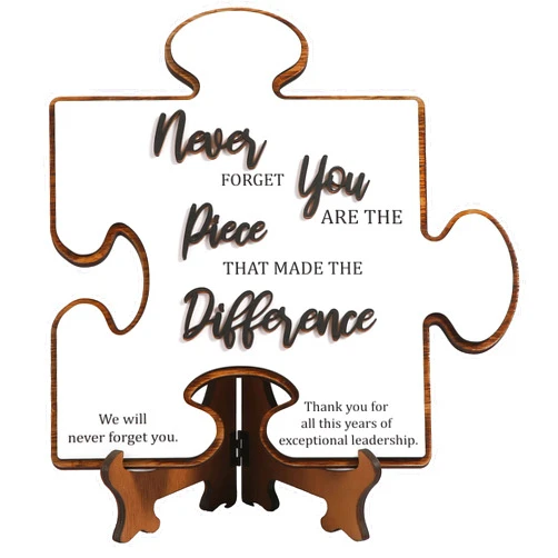 GEANHIL Leader Boss Leaving Appreciate Gifts From Coworker Colleague-Retirement Gift-Exceptional Leadership-Leader Promotion-New Job Gift-Farewell Gift-Goodbye Present- Piece Plaque Sign Gift