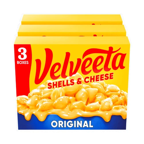 Velveeta Shells & Cheese Original Shell Pasta & Cheese Sauce Meal (3 ct Pack, 12 oz Boxes)