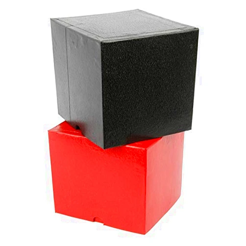 MilesMagic Magician's Gozinta in & Out Box Gimmick Small Size Mentalism Boxes Comedy Illusion Magic Trick, Red & Black